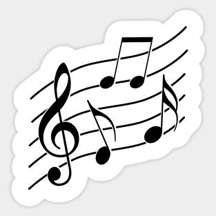 Music notes design Sticker